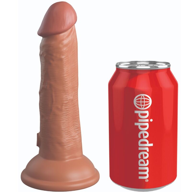 KING COCK - ELITE DILDO REALISTICO VIBRANTE E SILICONE 15.2 CM CARAMEL – Peni realistici