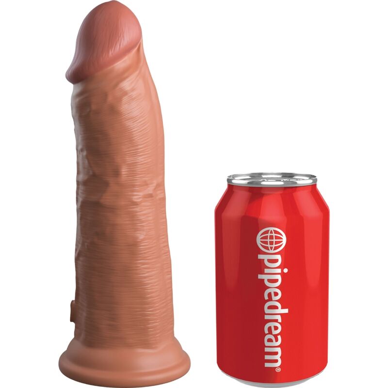 KING COCK - ELITE DILDO REALISTICO VIBRANTE E SILICONE 20.3 CM CARAMEL – Peni realistici