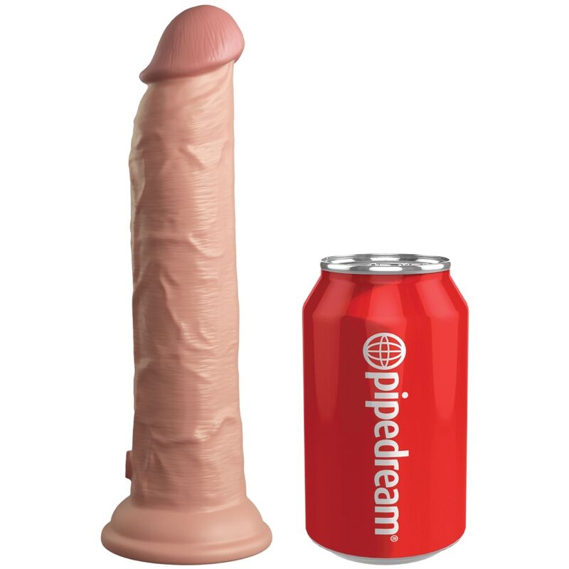 KING COCK - ELITE VIBRATORE DILDO REALISTICO E TELECOMANDO IN SILICONE 23 CM – Peni realistici
