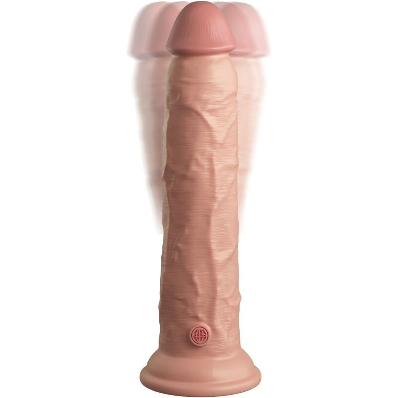 KING COCK - ELITE VIBRATORE DILDO REALISTICO E TELECOMANDO IN SILICONE 23 CM – Peni realistici – foto 5