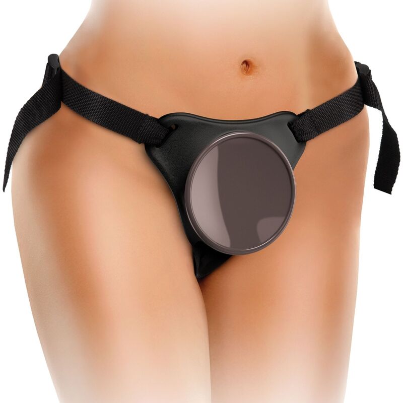 KING COCK - ELITE KIT IMBRACATURA REGOLABILE DELUXE ANELLO CON TESTICOLI E DILDO 20.3 CM – Imbracatura – foto 4