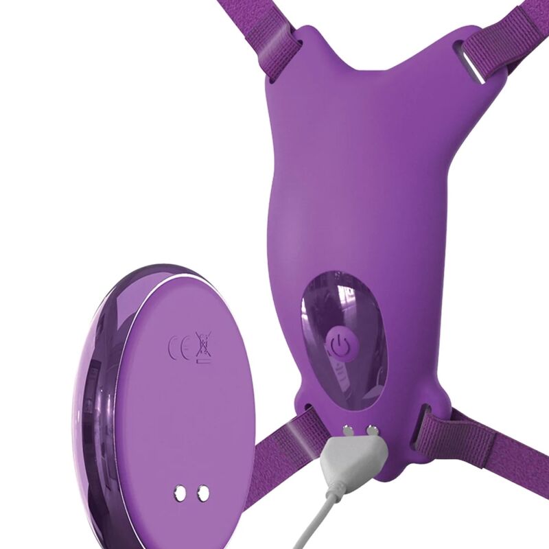FANTASY FOR HER - PETTORINA CON FARFALLA VIBRANTE, RICARICABILE E TELECOMANDO VIOLA – Telecomando – foto 4