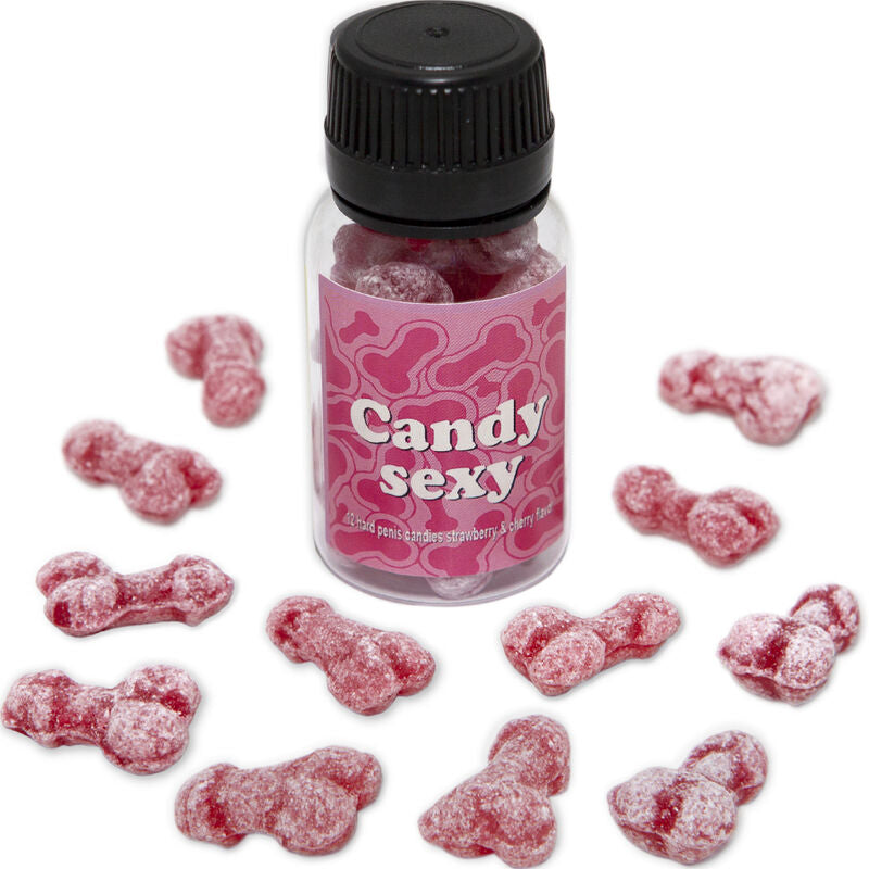 DIABLO PICANTE - CANDY SEXY BARATTOLO DA 12 GOMME AL GUSTO DI FRAGOLA E CILIEGIA – Dolcetti divertenti – foto 2