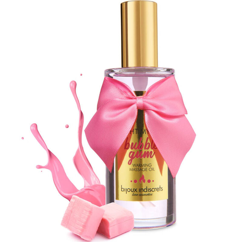 BIJOUX INDISCRETS - LIGHT MY FIRE OLIO DA MASSAGGIO EFFETTO CALORE GUSTO GOMMA – Con effetto termico – foto 3