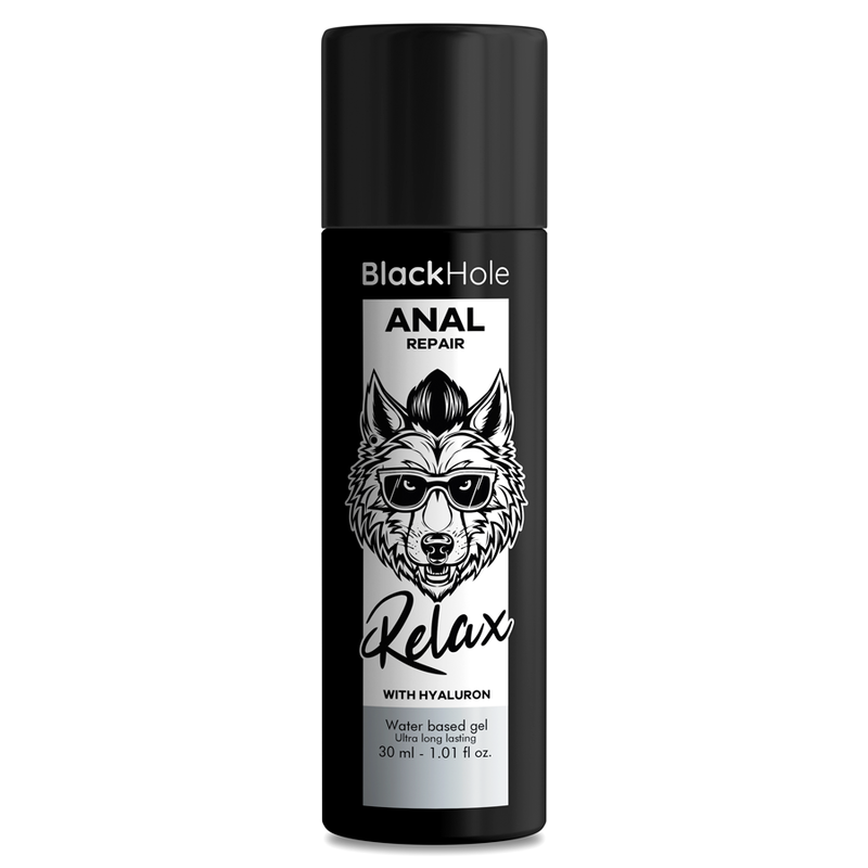 BLACK HOLE - RIPARATORE ANALE A BASE D'ACQUA RELAX CON IALURONICO 30 ML – A base d'acqua