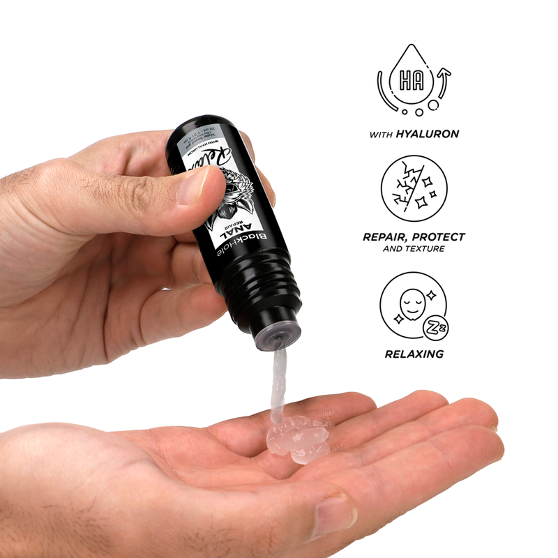 BLACK HOLE - RIPARATORE ANALE A BASE D'ACQUA RELAX CON IALURONICO 30 ML – A base d'acqua – foto 3