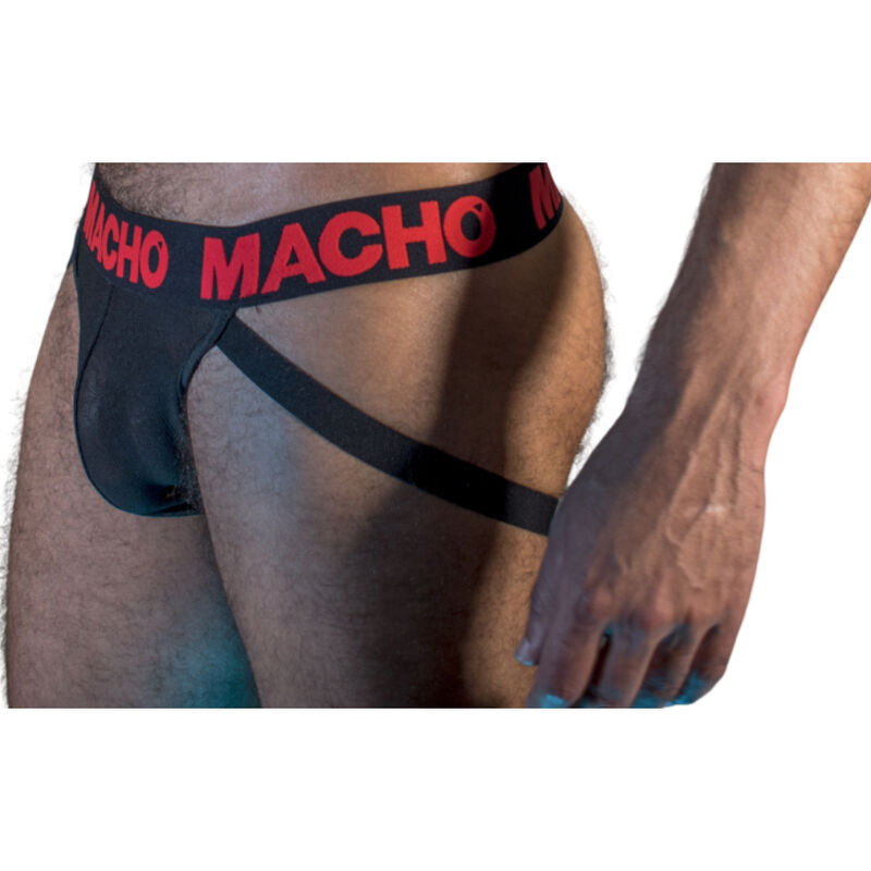 MACHO - MX26X2 JOCK NERO/ROSSO L – Sospensori – foto 2