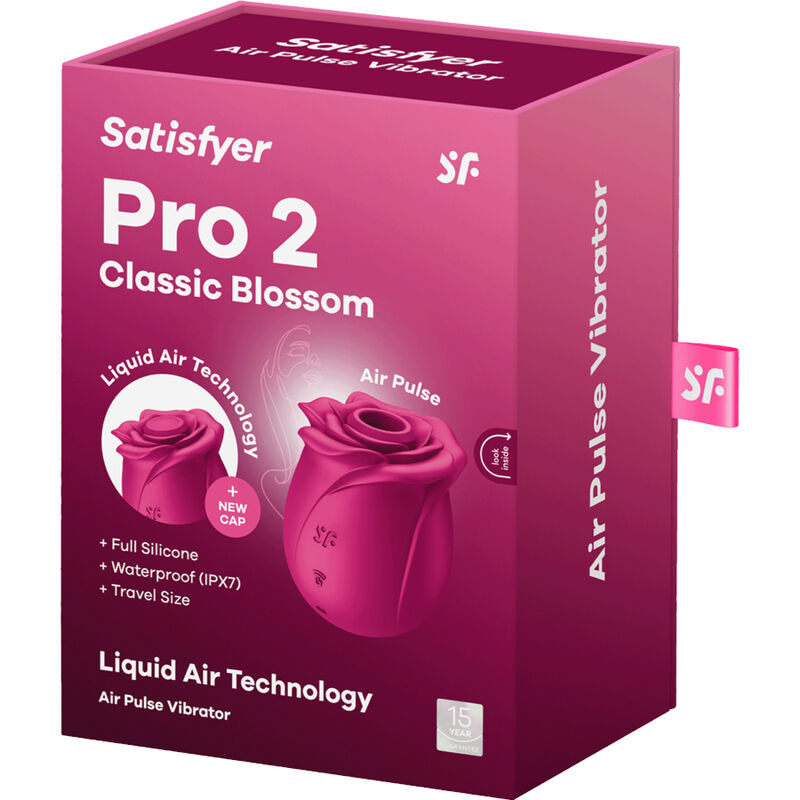 SATISFYER - AIR PULSE VIBRATORE PRO 2 CLASSIC BLOSSOM – Vibratori succhiatori a onde di pressione – foto 7