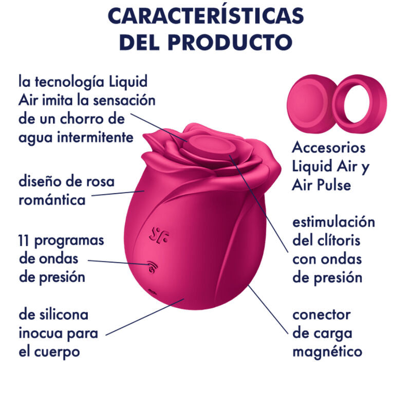SATISFYER - AIR PULSE VIBRATORE PRO 2 CLASSIC BLOSSOM – Vibratori succhiatori a onde di pressione – foto 6
