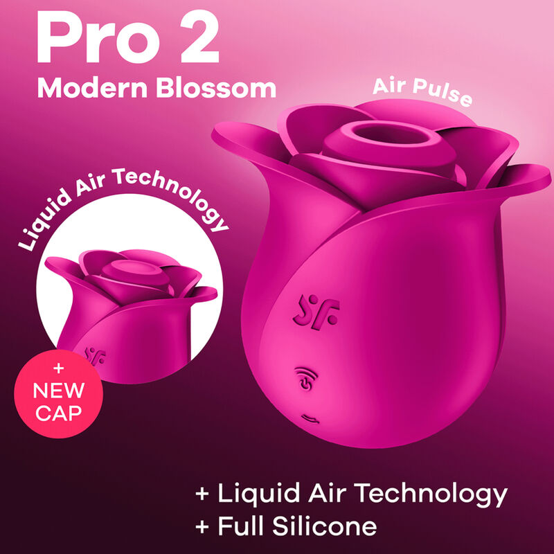 SATISFYER - AIR PULSE VIBRATORE MODERNO PRO 2 BLOSSOM – Vibratori succhiatori a onde di pressione – foto 8
