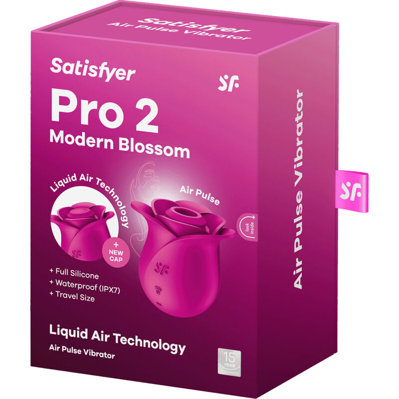SATISFYER - AIR PULSE VIBRATORE MODERNO PRO 2 BLOSSOM – Vibratori succhiatori a onde di pressione – foto 7