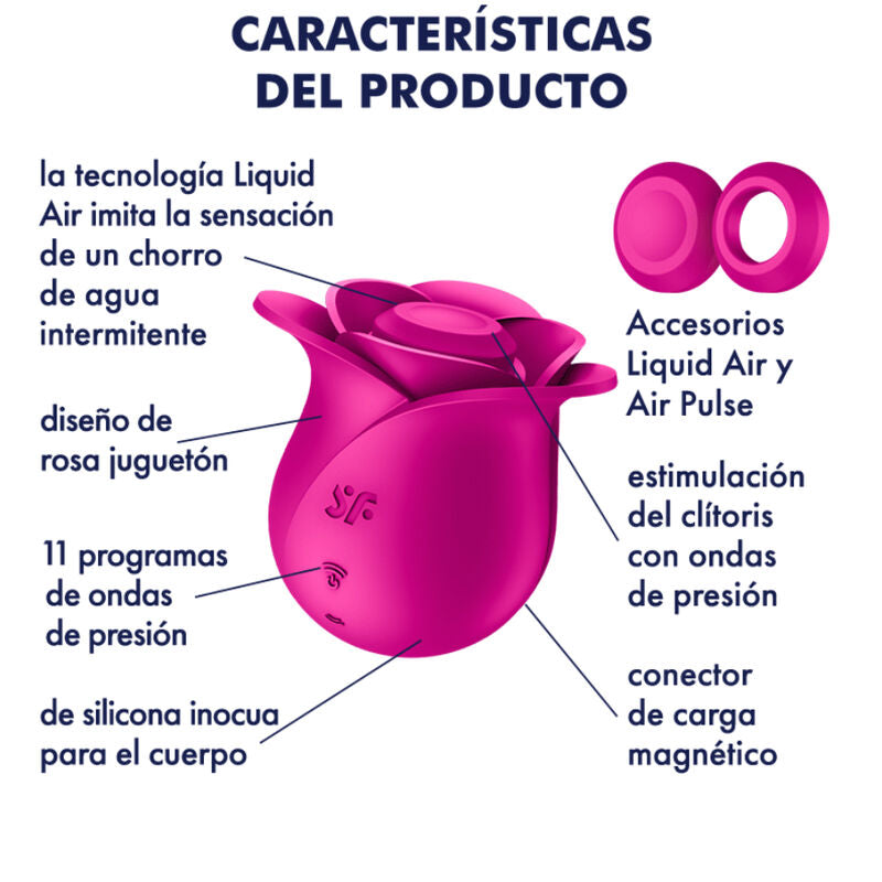 SATISFYER - AIR PULSE VIBRATORE MODERNO PRO 2 BLOSSOM – Vibratori succhiatori a onde di pressione – foto 6