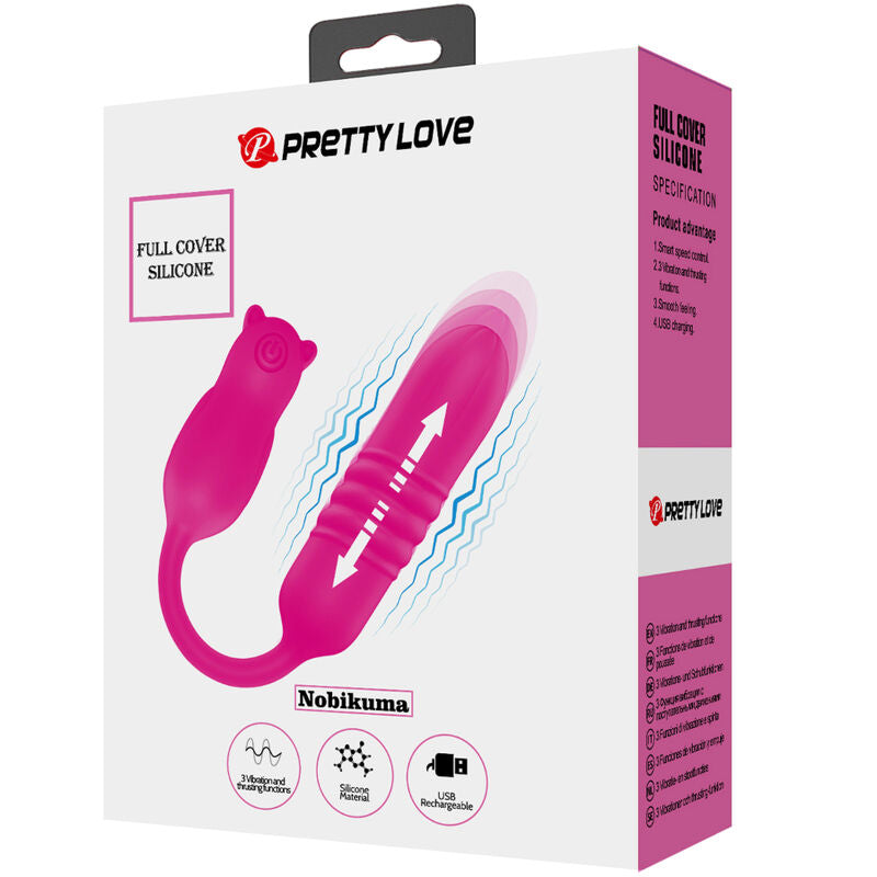 PRETTY LOVE - NOBIKUMA PROIETTORE VIBRANTE IN SILICONE ROSA – Proiettili vibranti – foto 8