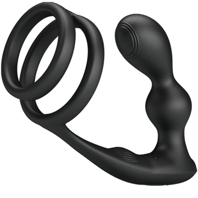 PRETTY LOVE - ANELLO PER PENE MARSHALL CON PLUG ANALE VIBRANTE CON TELECOMANDO – Telecomando