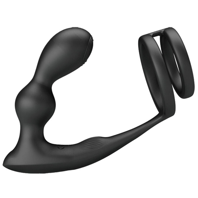 PRETTY LOVE - ANELLO PER PENE MARSHALL CON PLUG ANALE VIBRANTE CON TELECOMANDO – Telecomando – foto 2