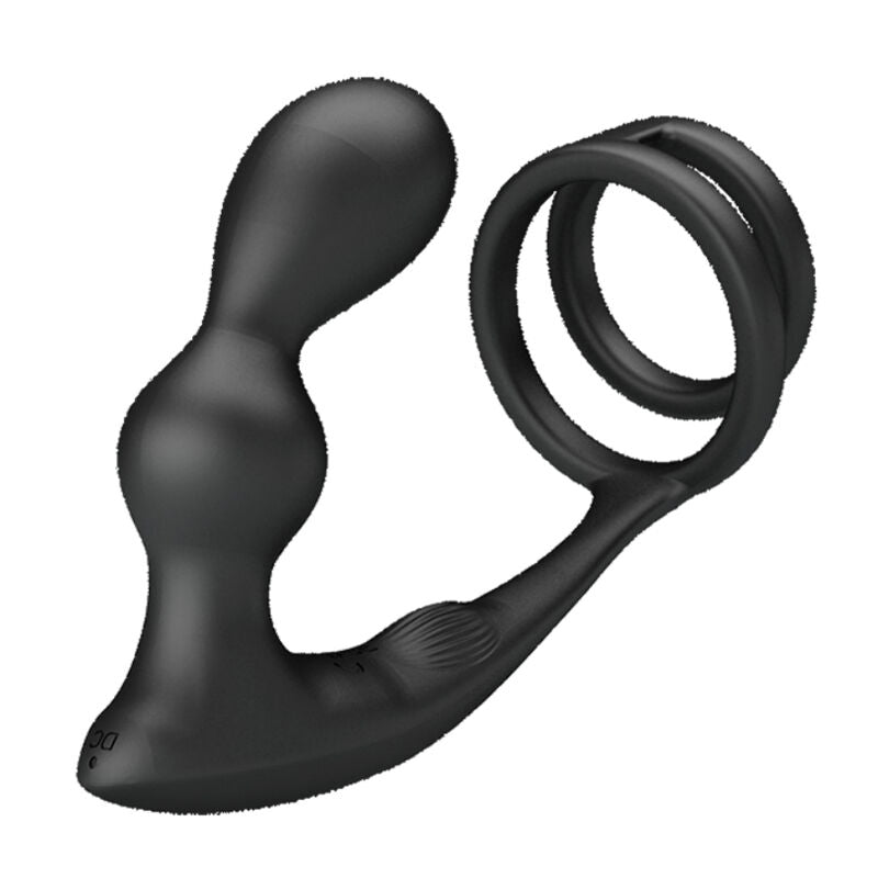 PRETTY LOVE - ANELLO PER PENE MARSHALL CON PLUG ANALE VIBRANTE CON TELECOMANDO – Telecomando – foto 3