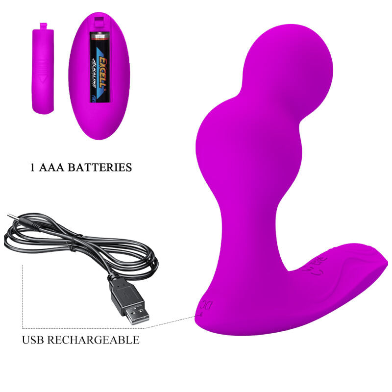 PRETTY LOVE - MASSAGGIATORE VIBRATORE ANALE TERRANCE CON TELECOMANDO – Telecomando – foto 7