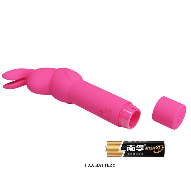 PRETTY LOVE - VIBRATORE IN SILICONE GERARDO FUSCHIA RABBIT – Mini vibratori – foto 4