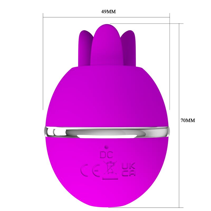 PRETTY LOVE - VIBRATORE IN SILICONE TONDO VIOLA GEMINI BALL – Vibratori clitoridei da posare – foto 9