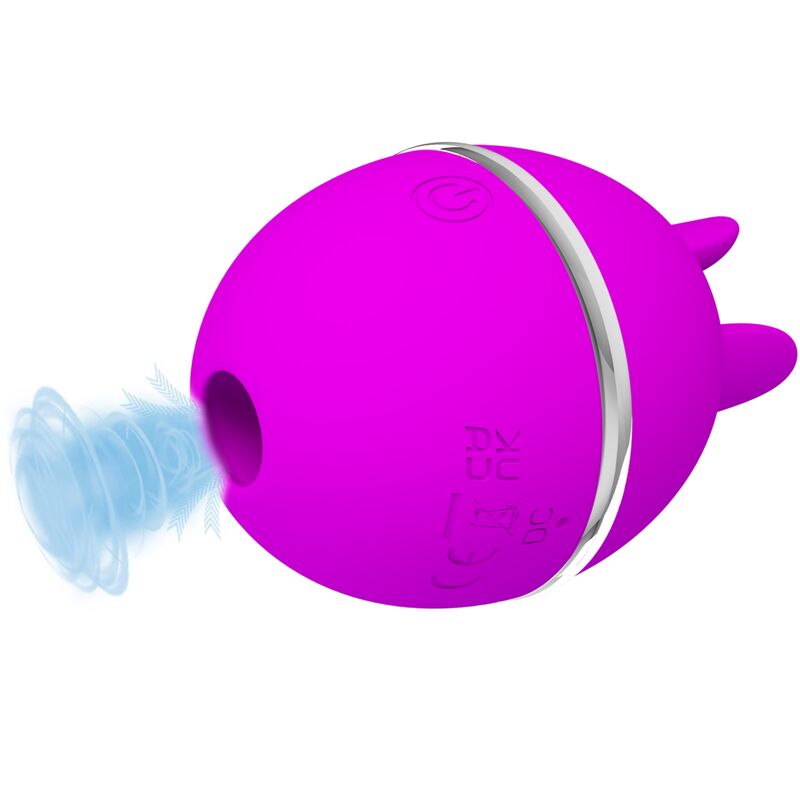 PRETTY LOVE - VIBRATORE IN SILICONE TONDO VIOLA GEMINI BALL – Vibratori clitoridei da posare – foto 2