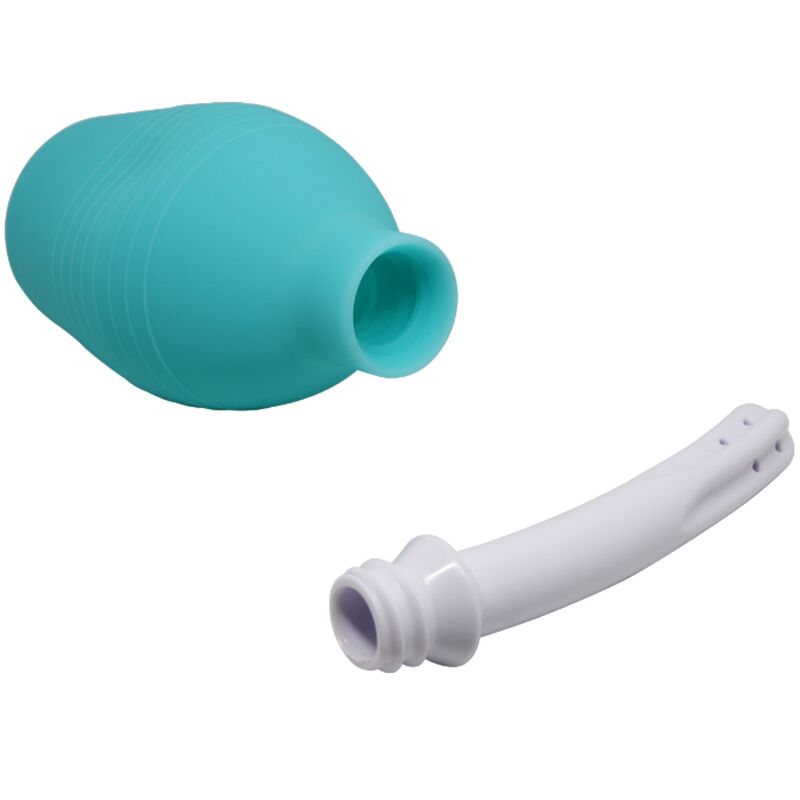 MR PLAY - DOCCIA ANALE IN GOMMA BLU PERA – Doccia anale – foto 4