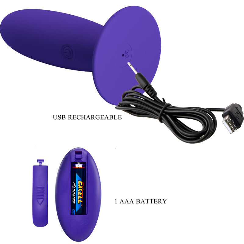 PRETTY LOVE - YOUTH PLUG VIBRATORE ANALE TELECOMANDO VIOLETTO – Vibratori anali – foto 5