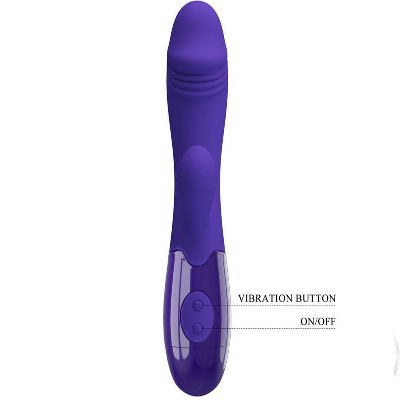 PRETTY LOVE - VIBRATORE SNAPPY YOUTH E STIMOLATORE DEL PUNTO G VIOLETTO – Rotatori vibranti – foto 7