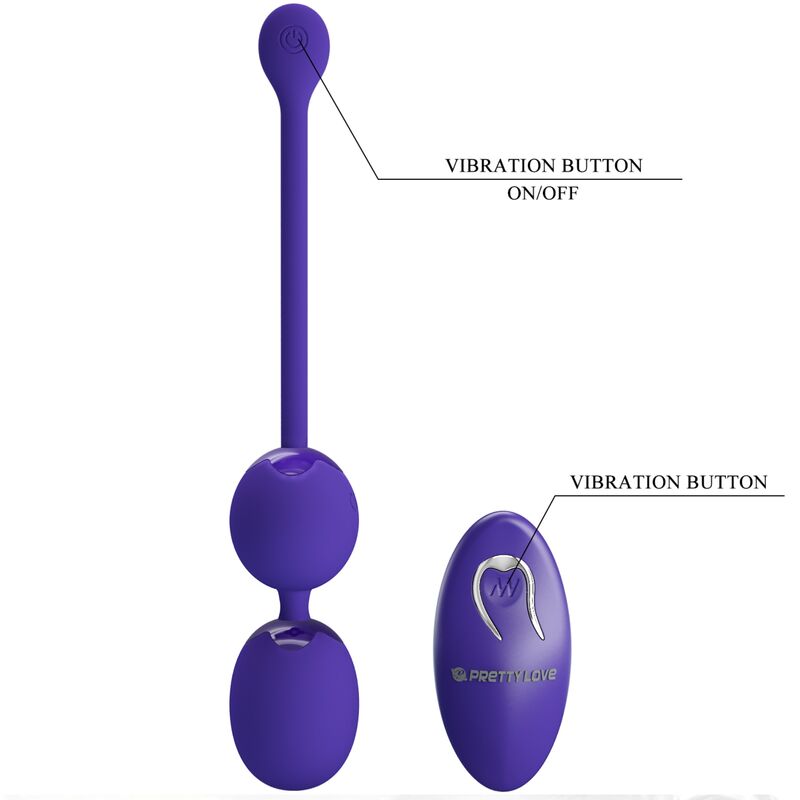 PRETTY LOVE - SFERE PER TELECOMANDO WILLIE YOUTH E VIBRAZIONE VIOLETTO – Sfere di silicone – foto 6