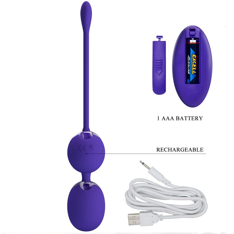 PRETTY LOVE - SFERE PER TELECOMANDO WILLIE YOUTH E VIBRAZIONE VIOLETTO – Sfere di silicone – foto 5
