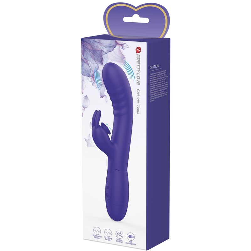 PRETTY LOVE - VIBRATORE CONIGLIO VIOLETTO CERBERUS YOUTH – Vibratori di coniglio – foto 9