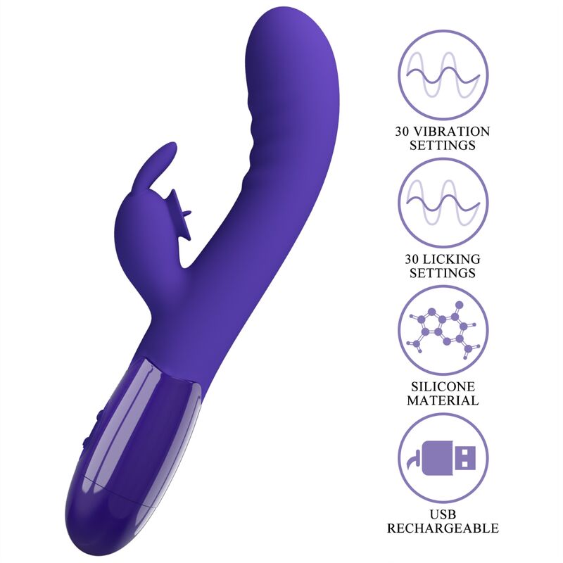PRETTY LOVE - VIBRATORE CONIGLIO VIOLETTO CERBERUS YOUTH – Vibratori di coniglio – foto 8