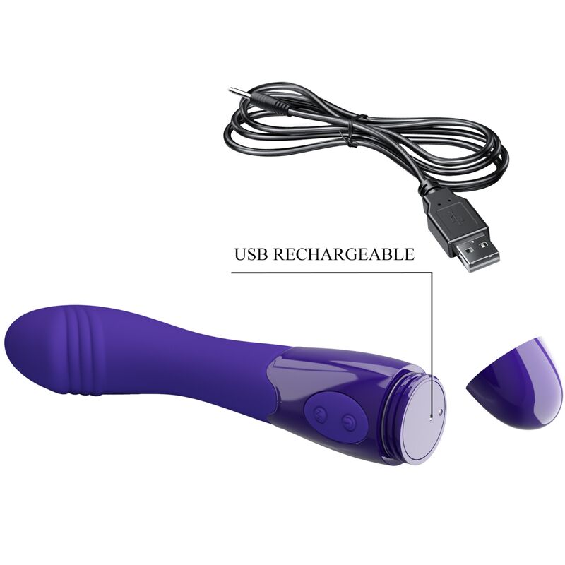PRETTY LOVE - ELEMENTAL YOUTH VIOLET VIBRATORE DILDO – Classici vibratori anali o vaginali – foto 7