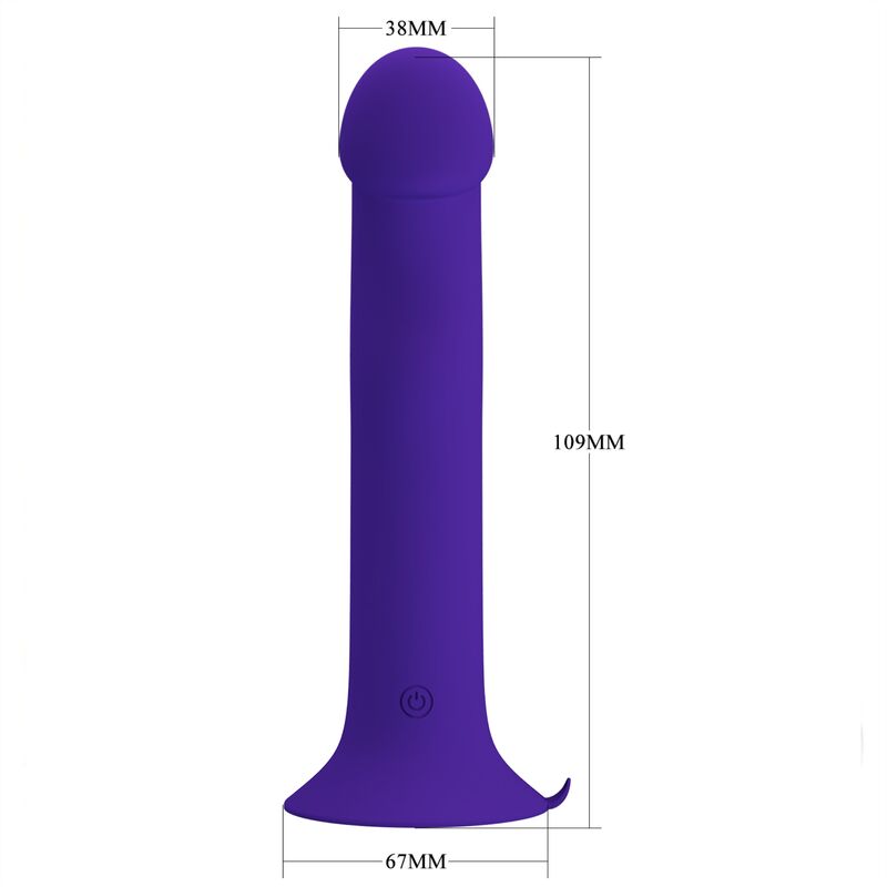 PRETTY LOVE - DILDO VIBRANTE MURRAY YOUTH E VIOLETTO RICARICABILE – Classici vibratori anali o vaginali – foto 4