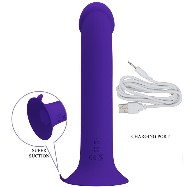 PRETTY LOVE - DILDO VIBRANTE MURRAY YOUTH E VIOLETTO RICARICABILE – Classici vibratori anali o vaginali – foto 5