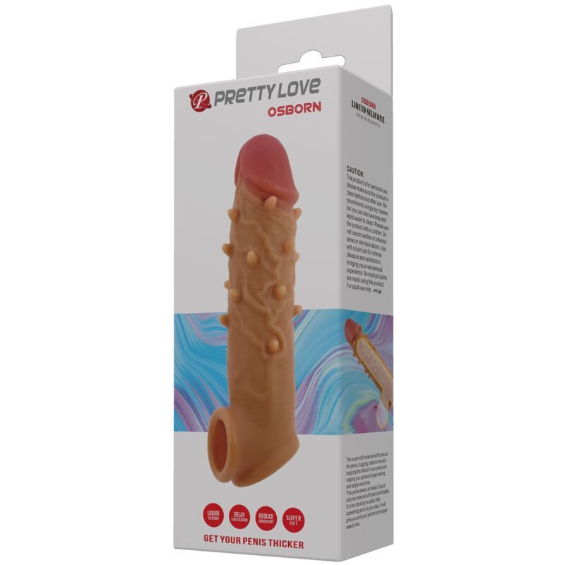 PRETTY LOVE - COPERTURA PENSA ESTENSIONE STIMOLANTE OSBORN – Copri pene con estensione – foto 5
