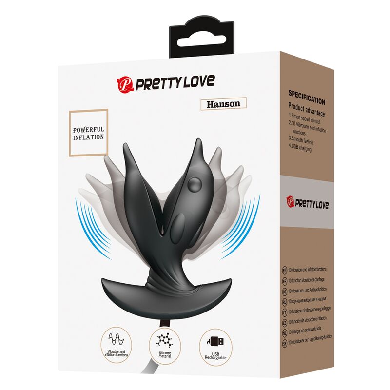 PRETTY LOVE - PLUG ANALE DELFIN GONFIABILE E RICARICABILE – Tappi anali – foto 10