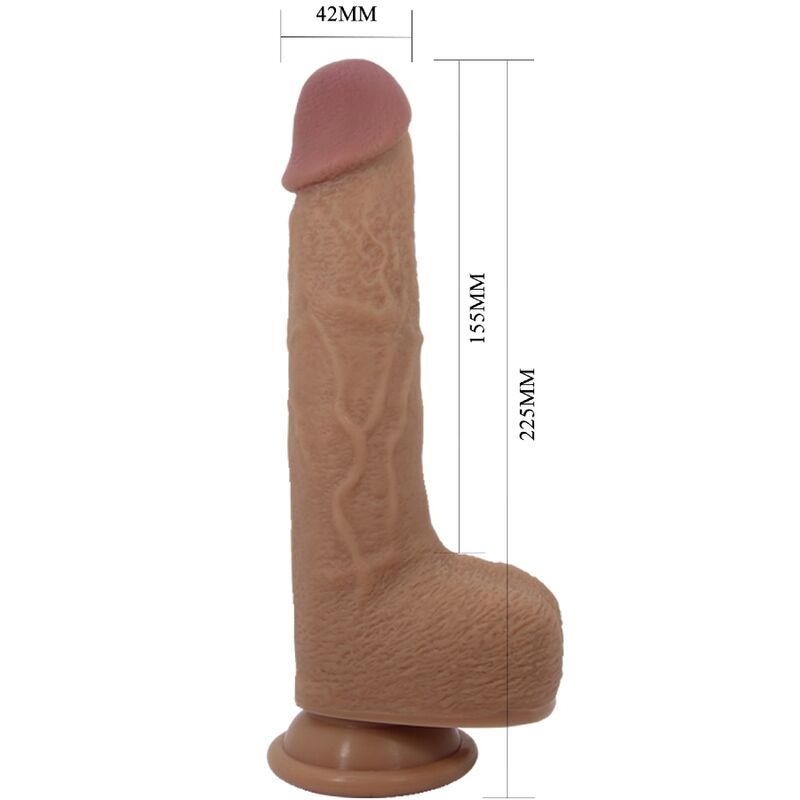 PRETTY LOVE - VIBRATORE DILDO REALISTICO TOMMY 22.5 CM – Vibratori realistici – foto 4
