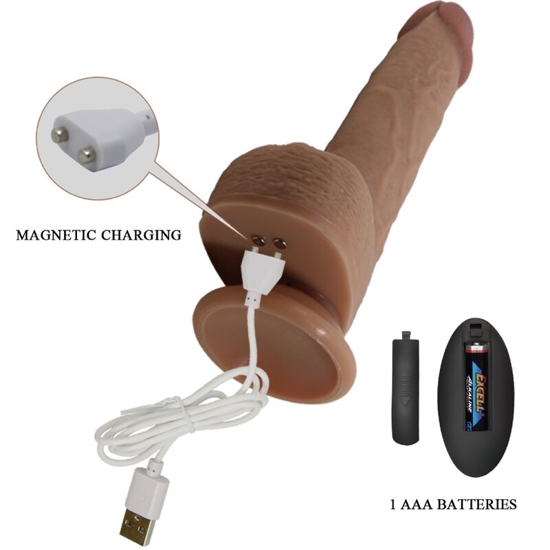 PRETTY LOVE - VIBRATORE DILDO REALISTICO TOMMY 22.5 CM – Vibratori realistici – foto 5