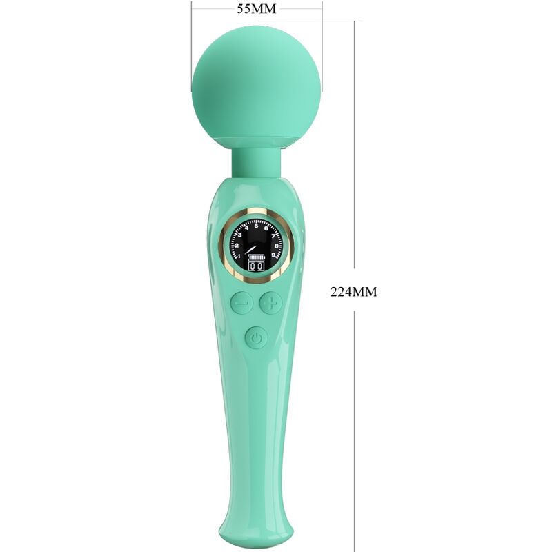 PRETTY LOVE - VIBRATORE A BACCHETTA VERDE SKYLER – Vibratore WAND – foto 5