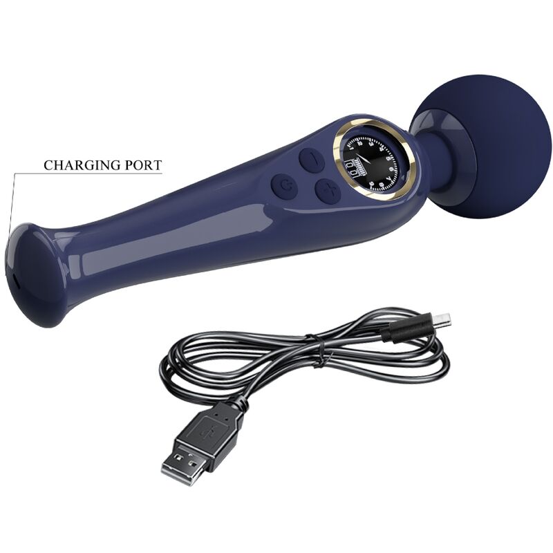 PRETTY LOVE - BACCHETTA VIBRANTE SKYLER BLU – Vibratore WAND – foto 6