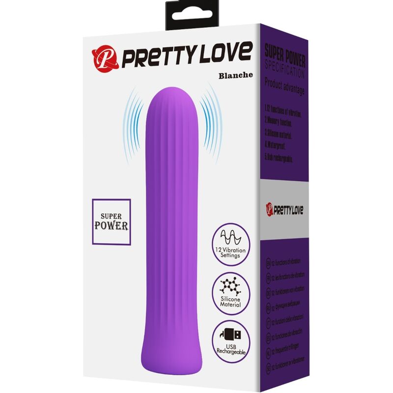 PRETTY LOVE - BLANCHE VIBRATORE STIMOLATORE LILLA – Mini vibratori – foto 7