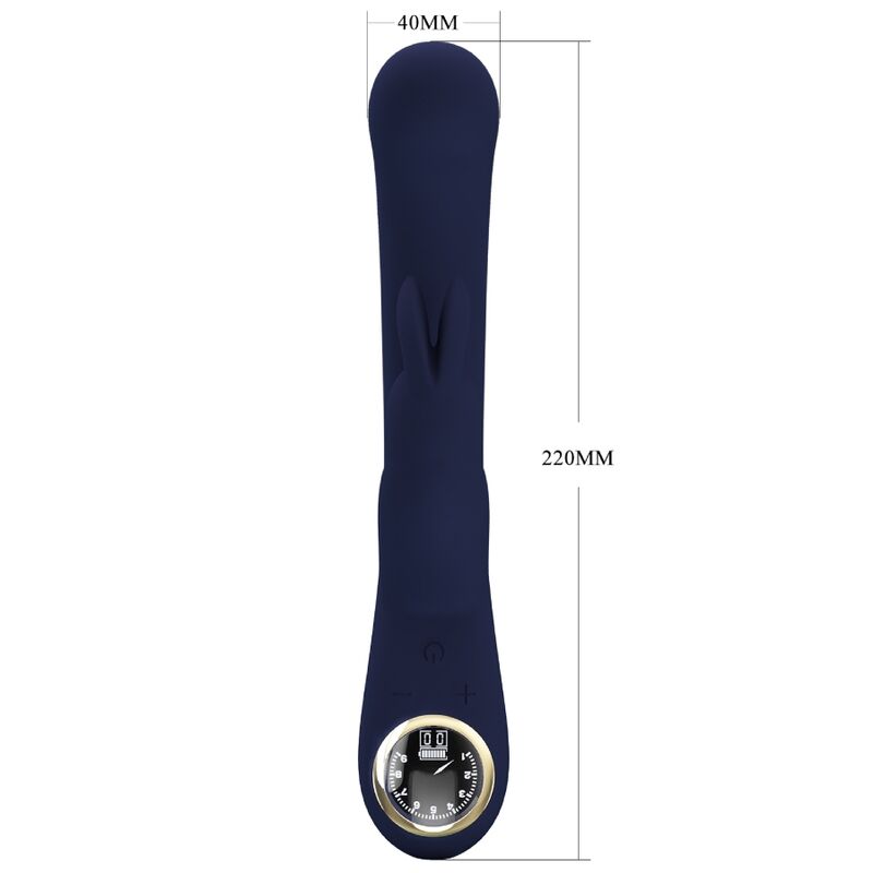 PRETTY LOVE - VIBRATORE LAMAR RABBIT E PUNTO G BLU – Vibratori di coniglio – foto 6