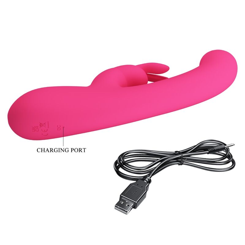 PRETTY LOVE - VIBRATORE LAMAR RABBIT E PUNTO G ROSA – Vibratori di coniglio – foto 7