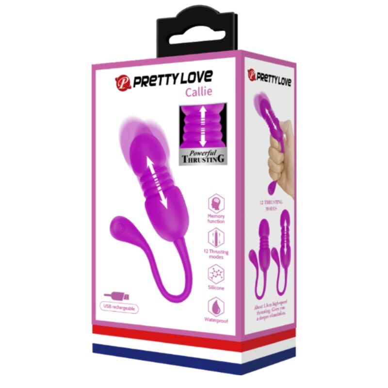 PRETTY LOVE - UOVO VIBRANTE RICARICABILE CALLIE VIOLA – Uova vibranti – foto 7