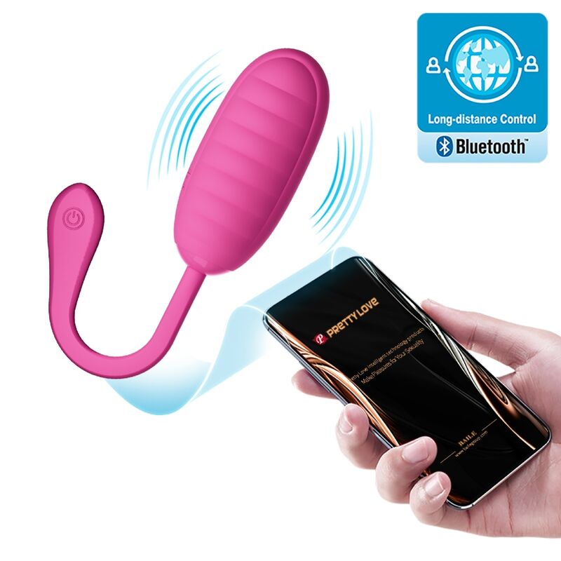 PRETTY LOVE - UOVO VIBRANTE RICARICABILE ROSA CATALINA APP – Uova vibranti