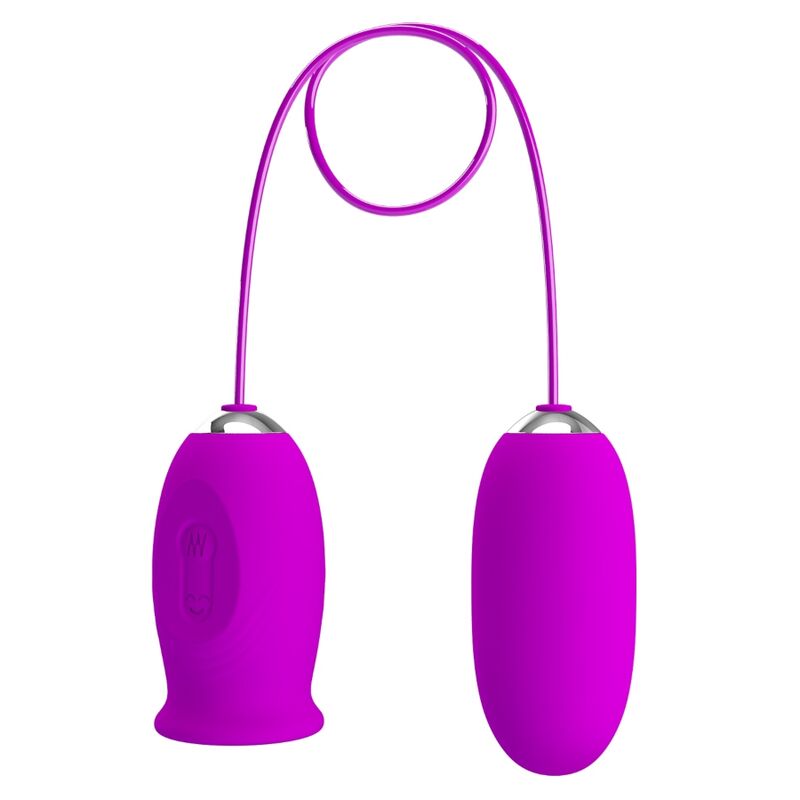 PRETTY LOVE - VIBRATORE RICARICABILE DAISY DUAL EGG VIOLA – Uova vibranti