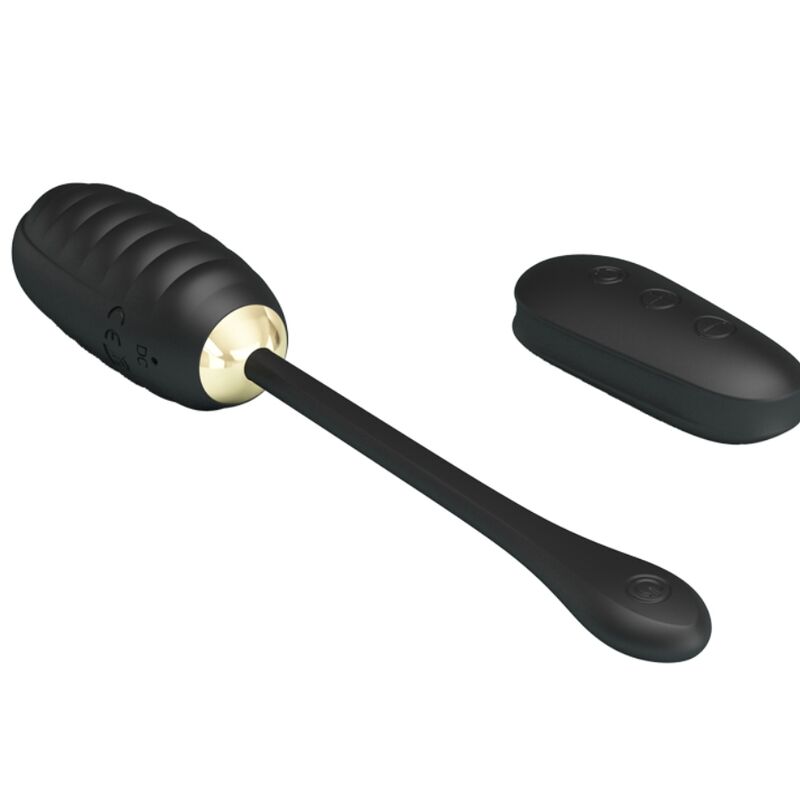 PRETTY LOVE - DOREEN LUXURY UOVO VIBRANTE RICARICABILE NERO TELECOMANDO – Uova vibranti – foto 5