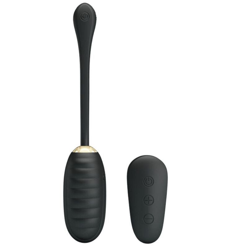 PRETTY LOVE - DOREEN LUXURY UOVO VIBRANTE RICARICABILE NERO TELECOMANDO – Uova vibranti