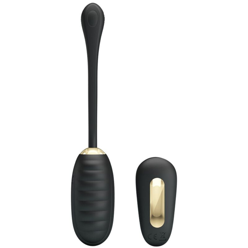 PRETTY LOVE - DOREEN LUXURY UOVO VIBRANTE RICARICABILE NERO TELECOMANDO – Uova vibranti – foto 2