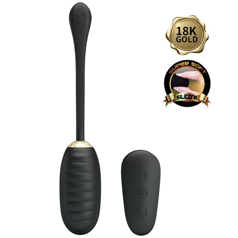 PRETTY LOVE - DOREEN LUXURY UOVO VIBRANTE RICARICABILE NERO TELECOMANDO – Uova vibranti – foto 3